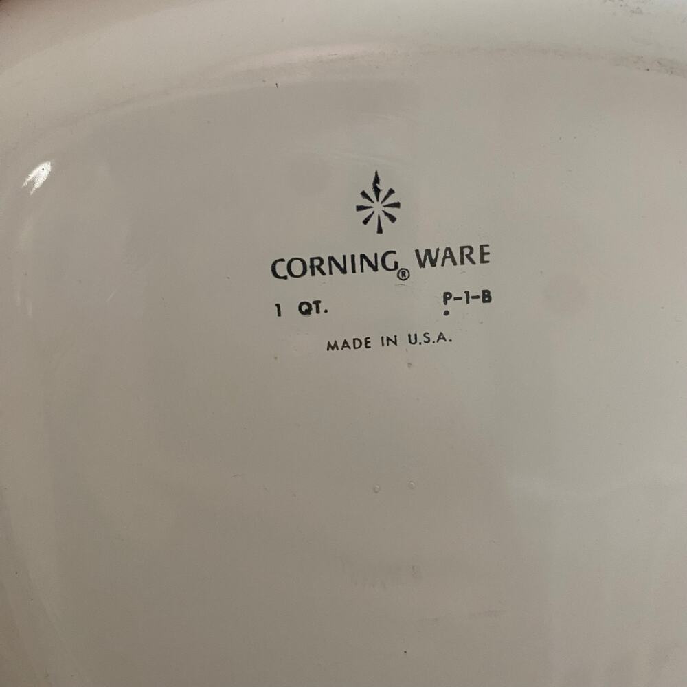 Vintage Set of 3 CorningWare Blue Cornflower 1 Qt Casserole Dishes Glass Lids - Picture 2 of 4